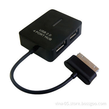 USB 2.0 Hub with 4-Port, for Samsung Galaxy TAB 8.9/10.1